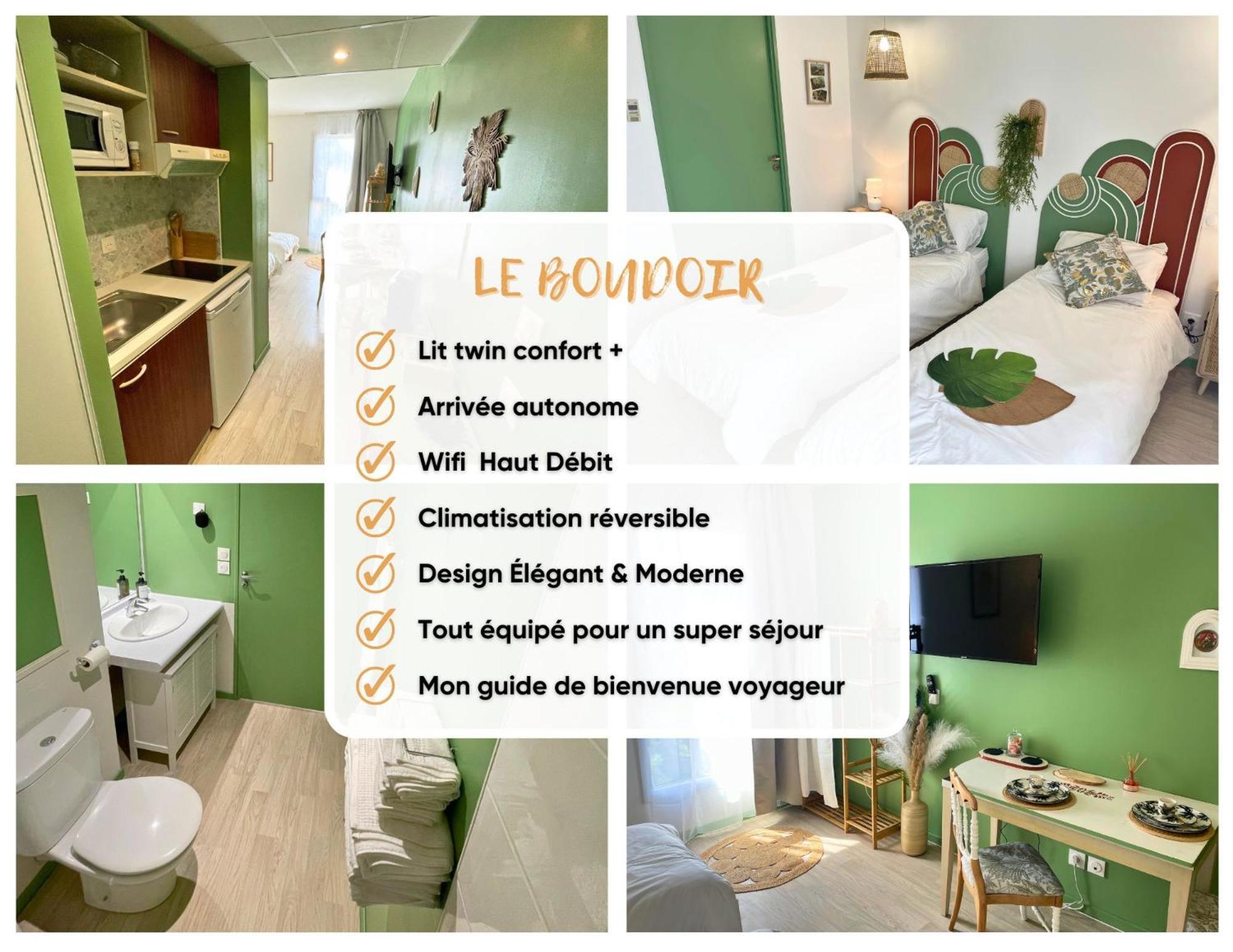 Boudoir - Clim-Wifi-Twin-Gare Apartment Lourdes Ngoại thất bức ảnh